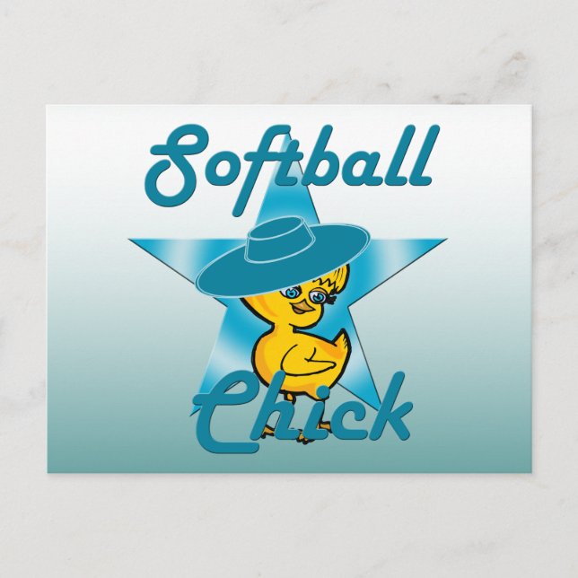Softball-Chick nr 7 Vykort (Framsida)