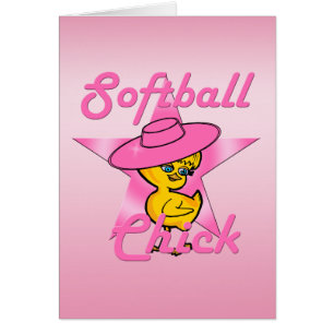 Softball-Chick nr 8 Hälsningskort