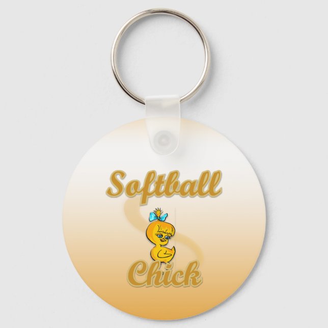 Softball-Chick Nyckelring (Framsida)