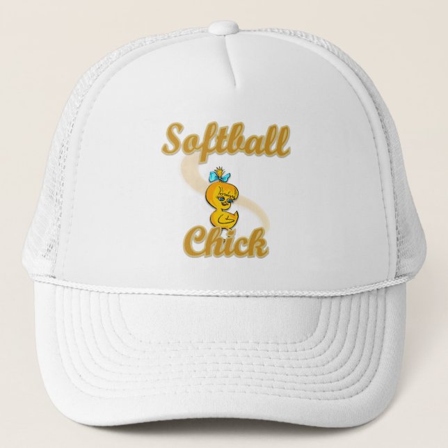 Softball-Chick Truckerkeps (Framsida)
