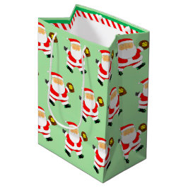 Softball Christmas Holiday Medium Gift Bag