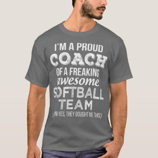 Softball Coach Funny Tack Appreciation Gift T Shirt