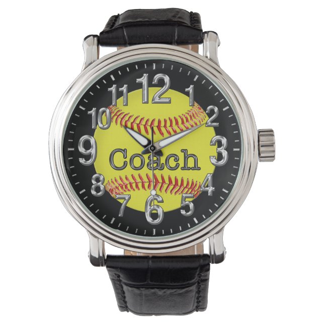 Softball Coach Gift Ideas, Coola Softball Watches Armbandsur (Framsida)