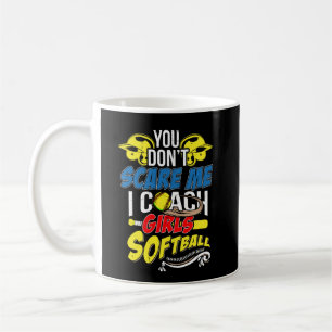 Softball Coach I Coach Girls Softball Coach Sport Kaffemugg