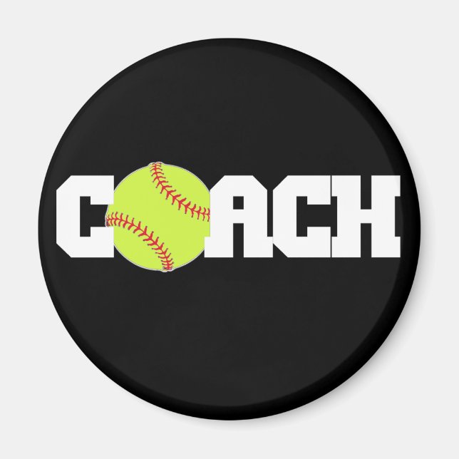 Softball Coach Magnet (Framsidan)