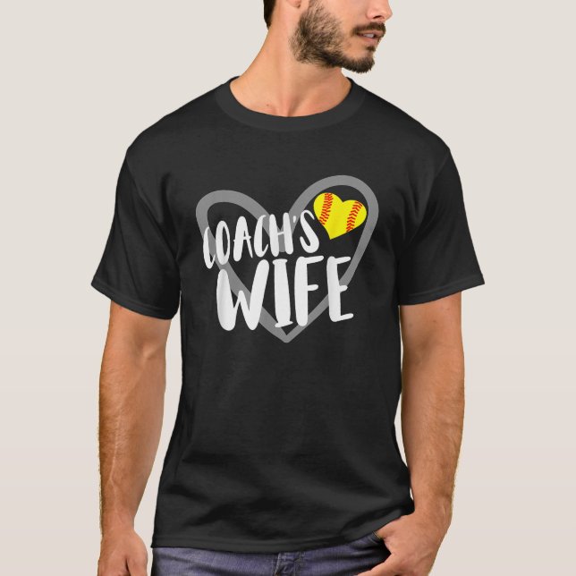 Softball Coach s Maka T Shirt (Framsida)