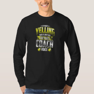 Softball Coach Voice Cute Sports Trainer Funny Coa T Shirt