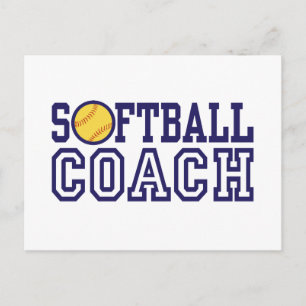 Softball Coach Vykort