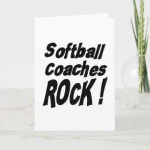 Softball Coacher Sten! Kort för hälsning