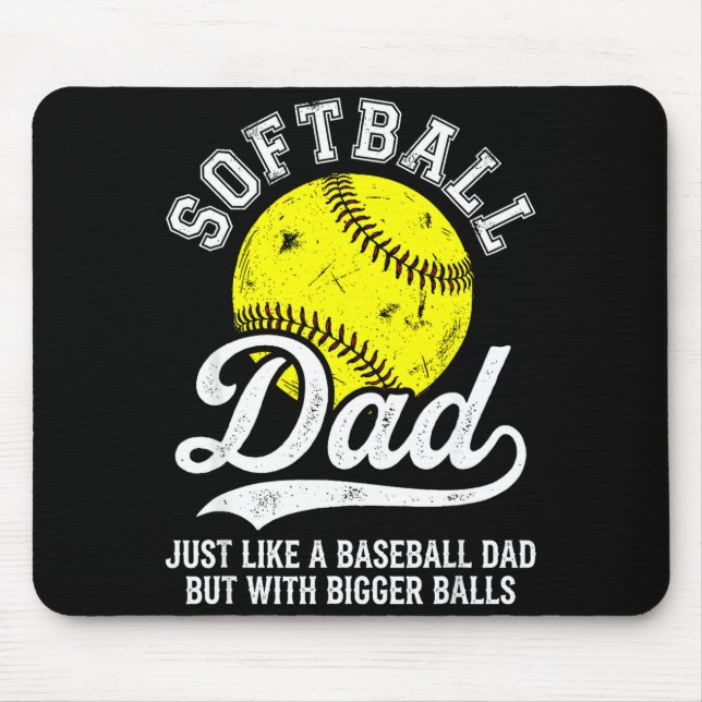 Softball Dad Like Baseball But With Bigger Funny  Musmatta (Framsidan)