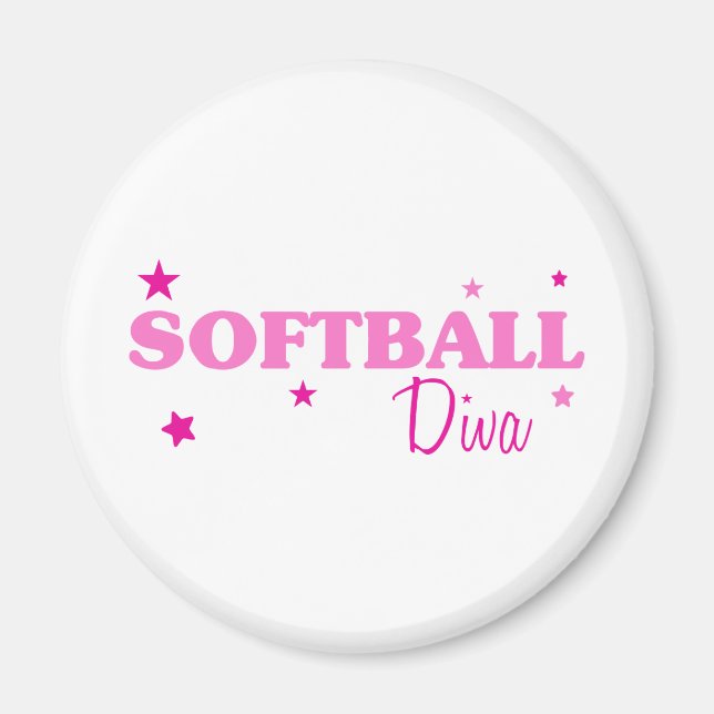 Softball Diva Magnet (Framsidan)