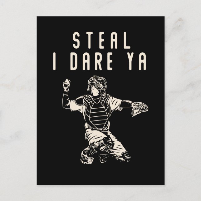 Softball Fångare Barn Roligt Baseball Humor Vykort (Framsida)