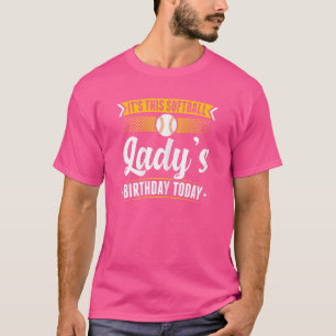 Softball Fläkt Birthday Graphic Women Girls Kid So T Shirt