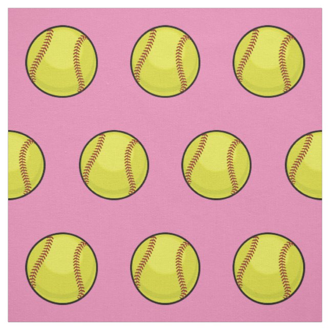 Softball Fläkt Rosa Tyg (Provkarta)