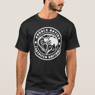 Softball för nudlar för fara för skjorta för t shirt