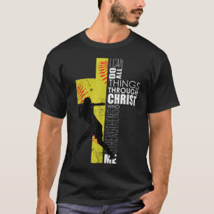 Softball Gifts-spelare Tonåring flickor, kvinnor, T Shirt