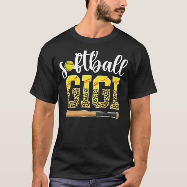 Softball Gigi från en fotbollsspelare Leopard T Shirt (Framsida)