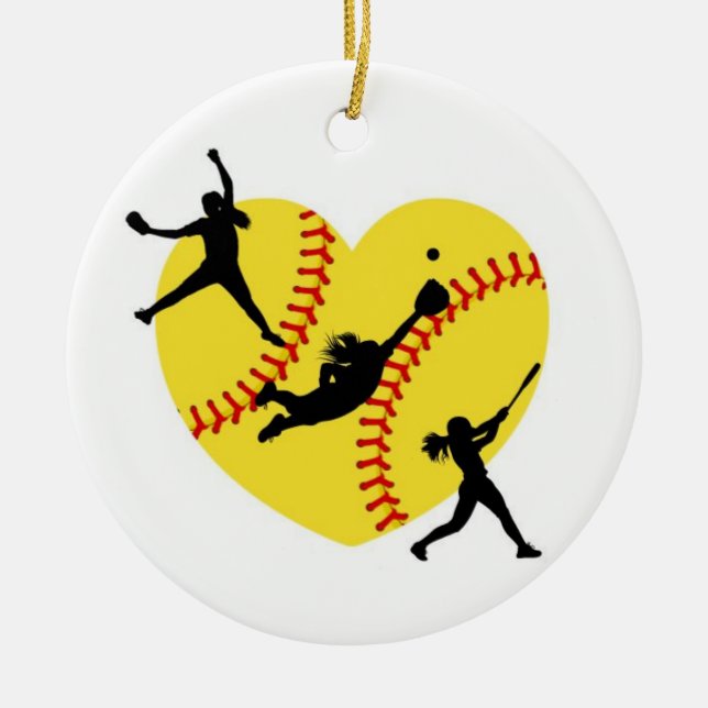 Softball Girl christmas ornament (Framsidan)