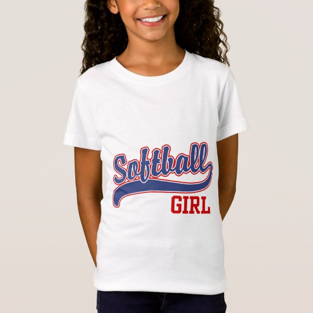 Softball Girl T-shirt (Framsida)