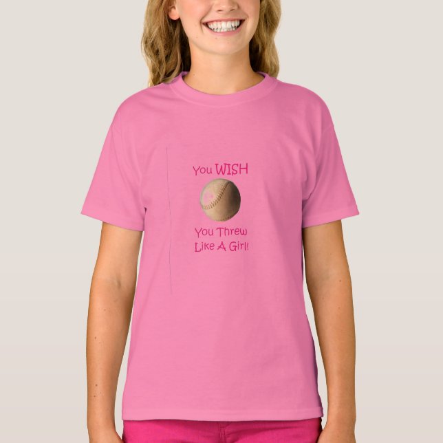 Softball Girl Tee Shirt (Framsida)