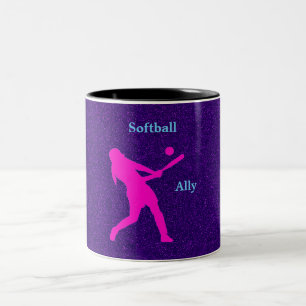 Softball Girls Lila Gnistra Mugg