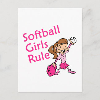 Softball Girls-regel Vykort
