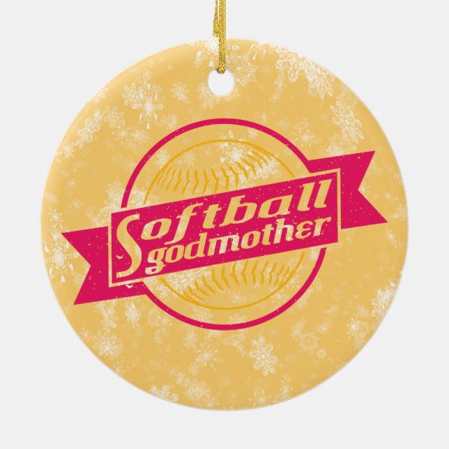 Softball Godmor Julafton Dekoration (Baksidan)