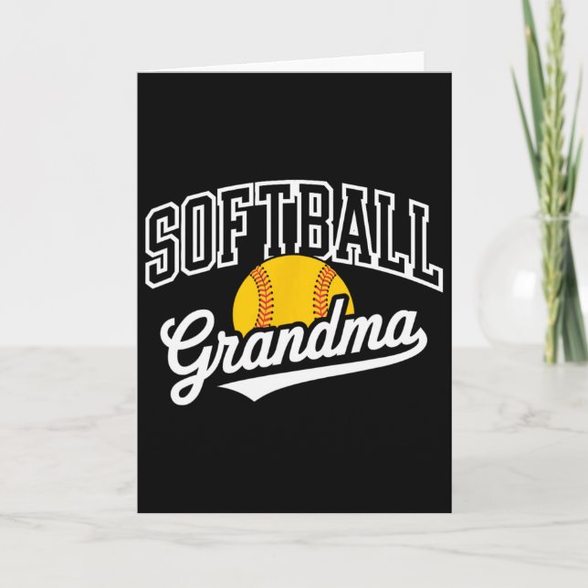 Softball Grandma _1  Kort (Framsida)