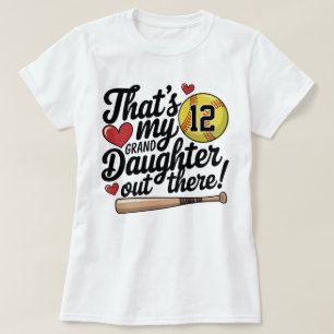 Softball Grandma Det är Min mordotters Anpassnings T Shirt