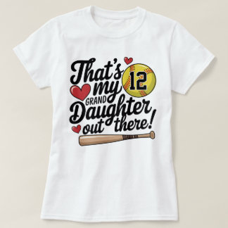 Softball Grandma Det är Min mordotters Anpassnings T Shirt