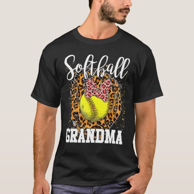 Softball Grandma Mors dag Softball Mamma Life Le L T Shirt (Framsida)
