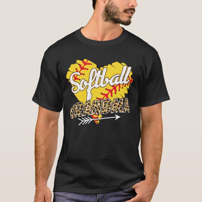 Softball Grandma, Softball Designs for Women Grand T Shirt (Framsida)