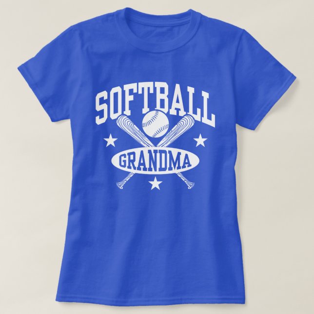 Softball Grandma Tee Shirt (Design framsida)