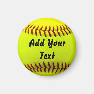 Softball Gult Softball Sports Team Coach Magnet