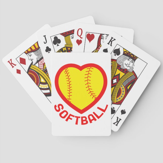 Softball Heart Casinokort (Baksidan)