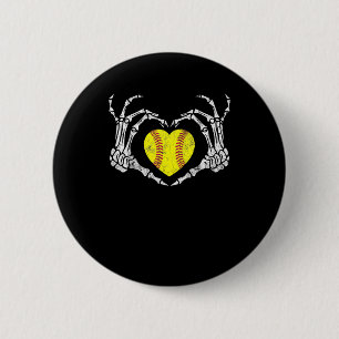 Softball Heart Skeleton Hand Halloween Costume Rol Knapp