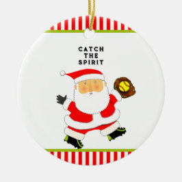 Softball Helgdag Gift Julgransprydnad Keramik