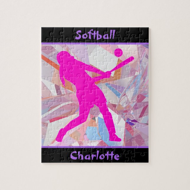 Softball Hologram Splittras Pussel (Vertikal)