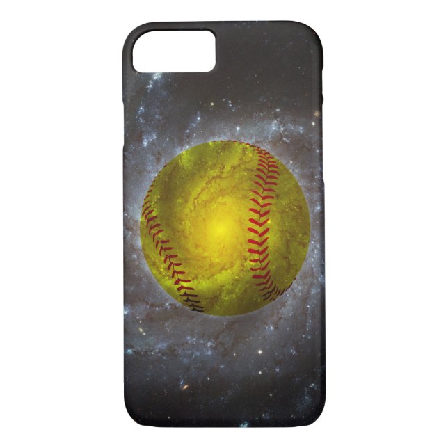 Softball i Space Unik Softball iPhone 7 Fodral Case-Mate iPhone Skal (Baksida)