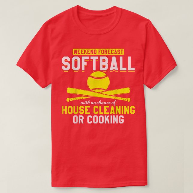 Softball Instructions Softball utan kokning eller  T Shirt (Design framsida)