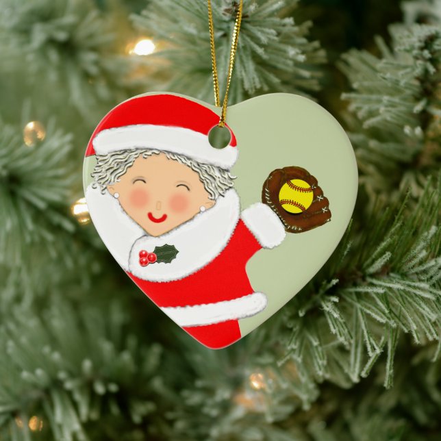 Softball jul 2023 julgransprydnad keramik (Träd)