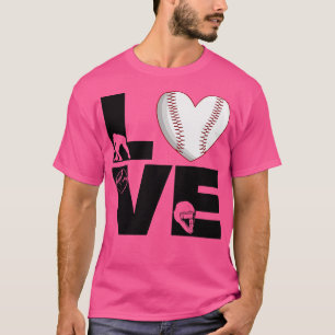 Softball KÄRLEK Funny 12 T Shirt