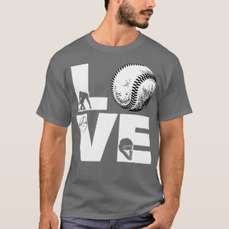 Softball KÄRLEK Funny 8 T Shirt