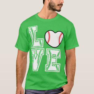 Softball KÄRLEK Funny 9 T Shirt