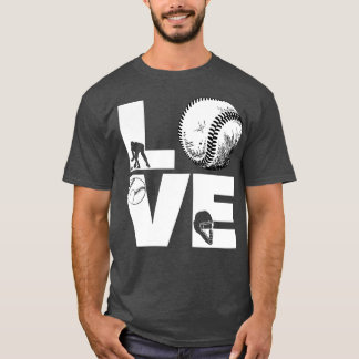 Softball KÄRLEK Funny 9 T Shirt