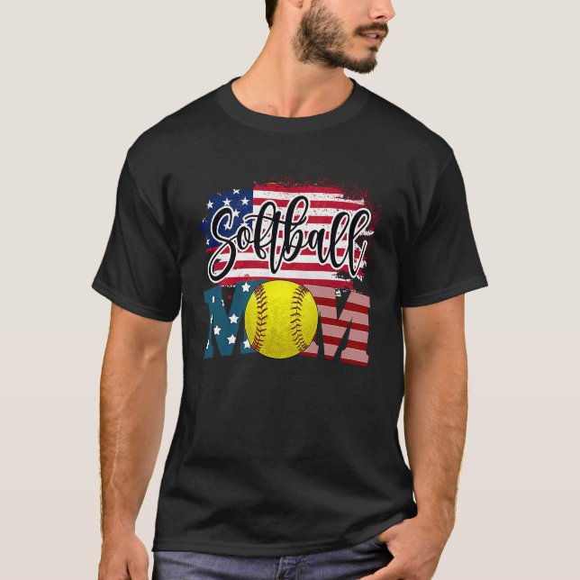Softball Kärlek Softball Life Mamma High School So T Shirt (Framsida)