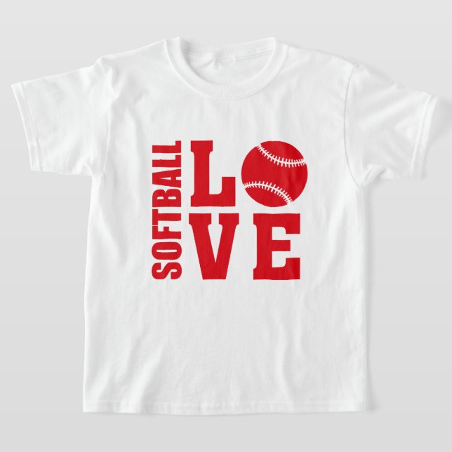Softball Kärlek, Softball T-shirt (Laydown)