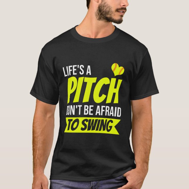 Softball Life är en fläck som inte bryr sig om att T Shirt (Framsida)