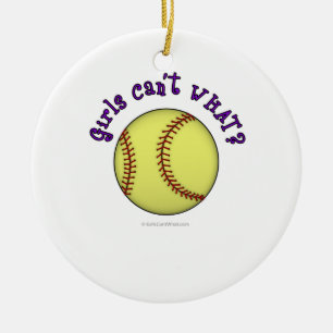 Softball-Lila Julgransprydnad Keramik