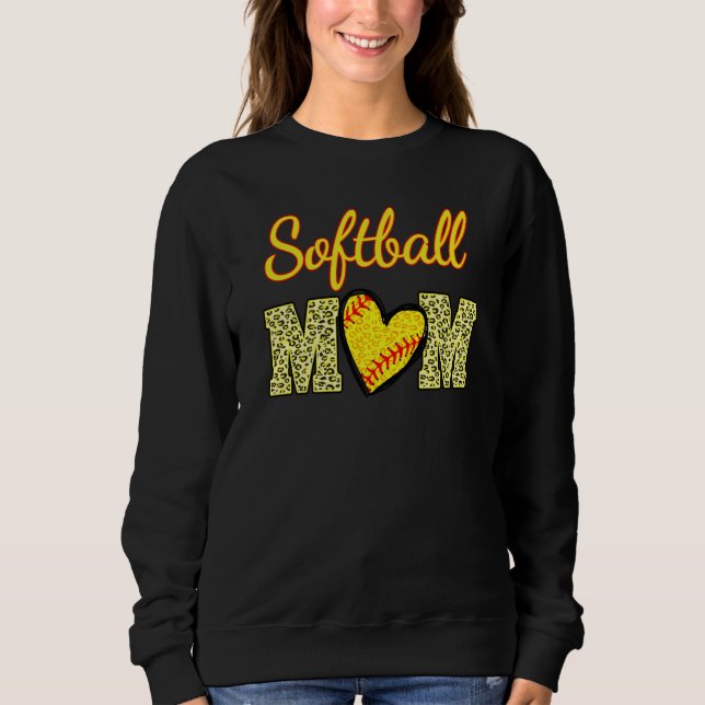 Softball Love Softball Life Mom High School Softba T Shirt (Framsida)